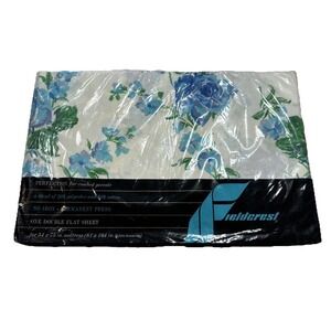 VINTAGE FIELDCREST Double Flat‎ Sheet NIP Fits 54x75 Mattress 81x104 Peace Rose